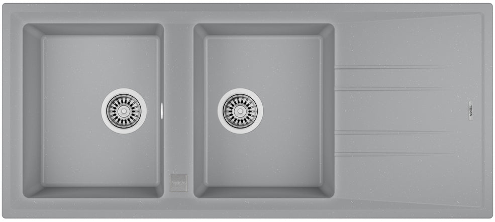 Lavaplatos Granito Stone 80 2C1E TG Metallic Grey Teka