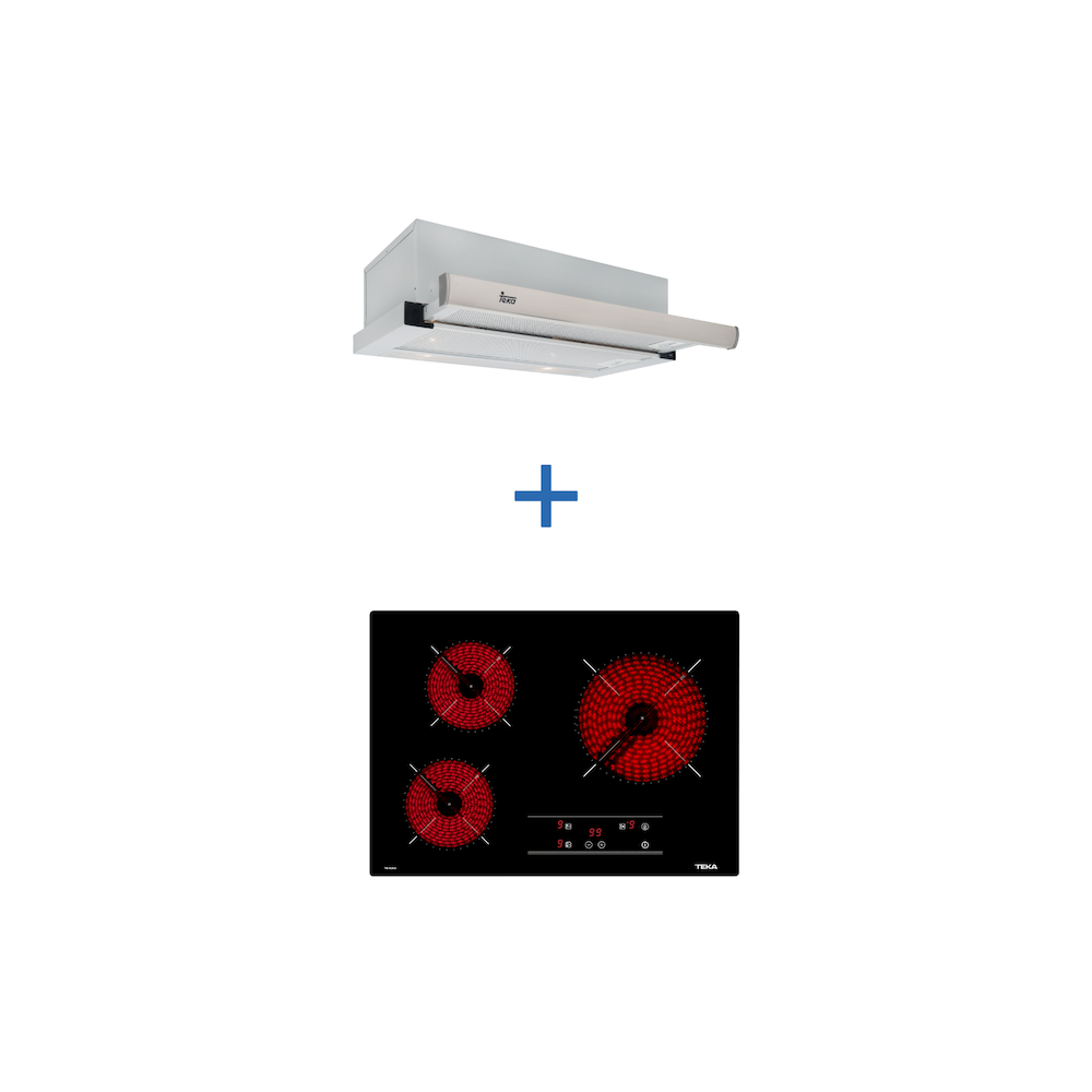 Kit Encimera Vitrocerámica TB 5303 + Campana TL 6310 Inox Teka