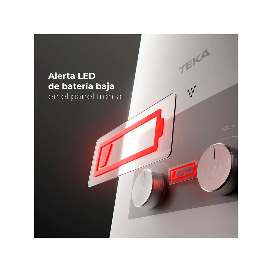 Calefont TEKA MultiSafe GL 7 (CGTN-07L 5RWV) | 7 Litros, Gas Licuado, Tiro Natural, Encendido Automático