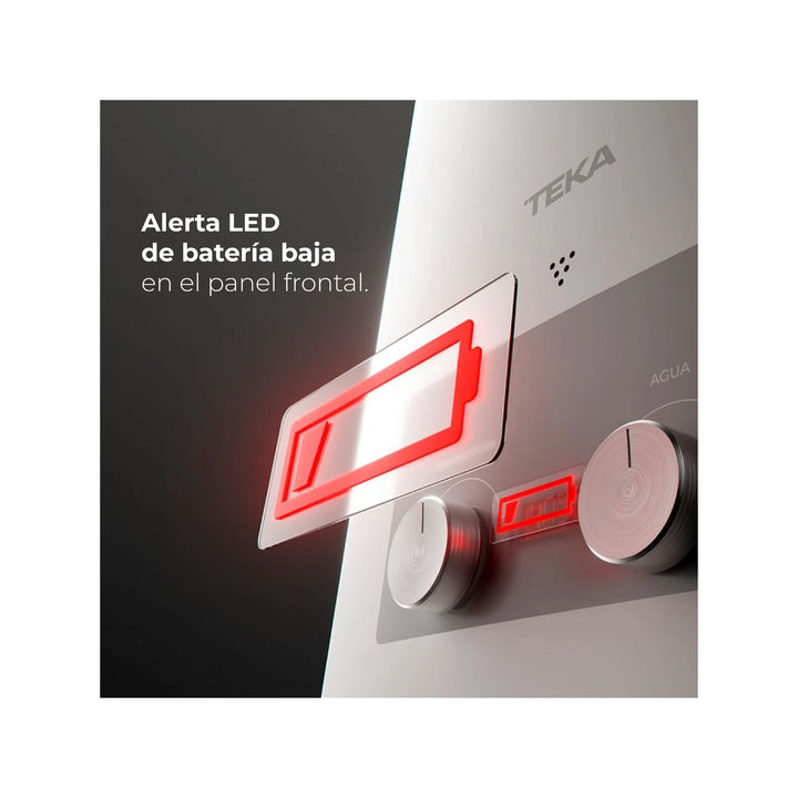 Calefont TEKA MultiSafe GL 7 (CGTN-07L 5RWV) | 7 Litros, Gas Licuado, Tiro Natural, Encendido Automático