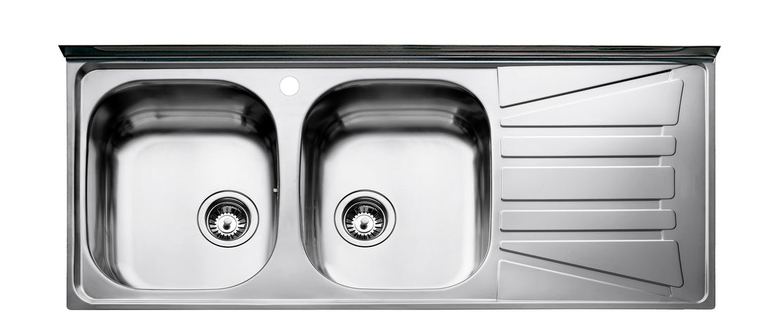 Lavaplatos Teka Basico 120x50 2C 1E escurridor derecho vista de producto