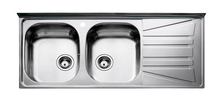 Lavaplatos Teka Basico 120x50 2C 1E escurridor derecho vista de producto
