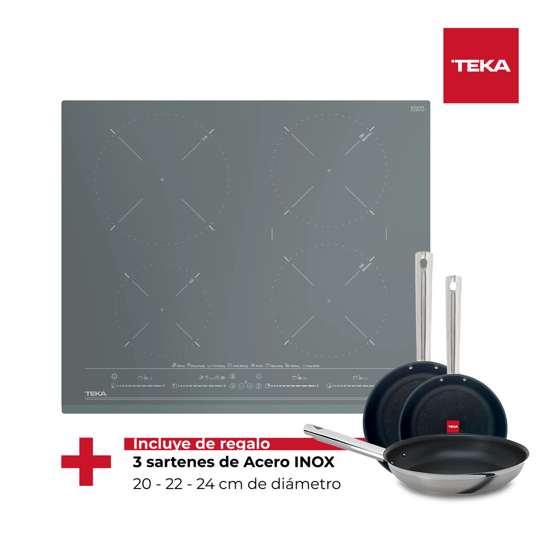 Encimera De Inducción 4 Quemadores IZC 64630 ST MST Stone Grey Teka