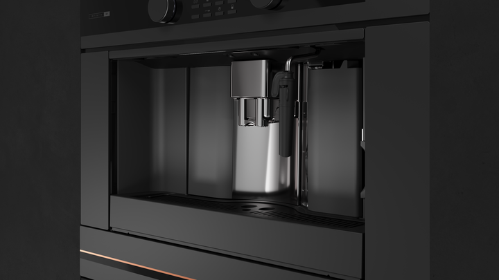 Cafetera empotrable Teka CLC 85 G1 Infinity detalle en negro mate