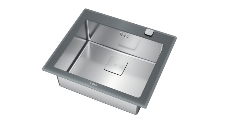 Lavaplatos Teka Diamond RS15 1B Stone Grey vista lateral