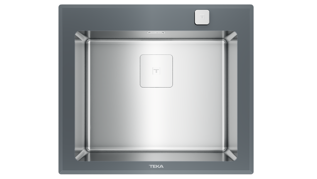Lavaplatos Teka Diamond RS15 1B Stone Grey vista frontal