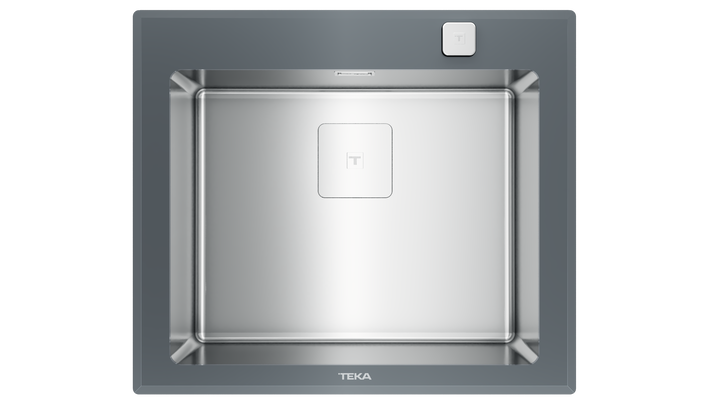 Lavaplatos Teka Diamond RS15 1B Stone Grey vista frontal