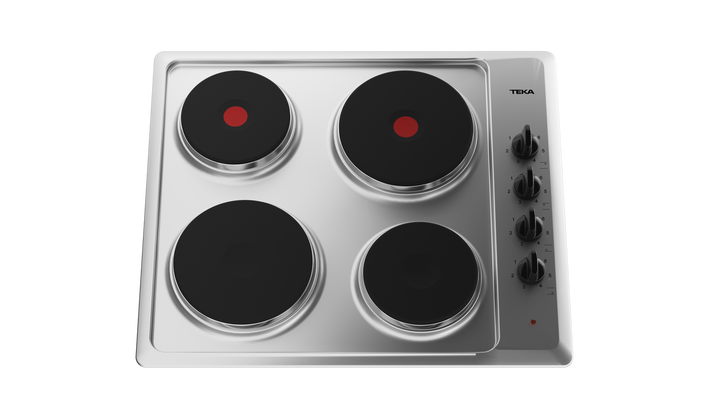 Encimera eléctrica Teka ELP 64000 XFL IX vista general del acabado inox