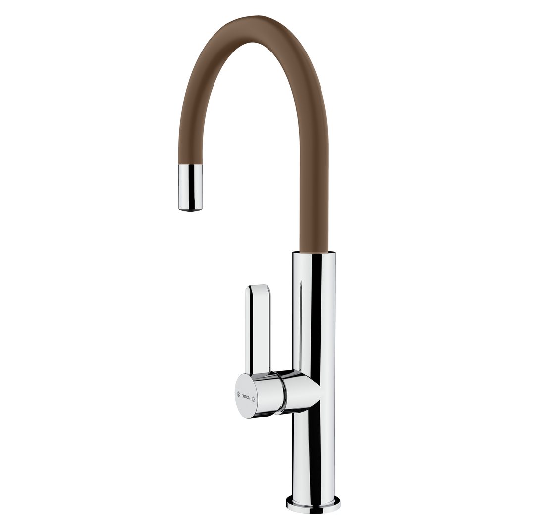 Grifo de cocina Teka FOT 995 acabado London Brick Brown vista de producto