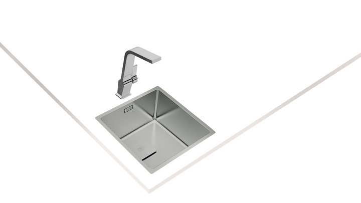 Lavaplatos Teka FlexLinea RS15 40.40 detalle de instalación enrasada