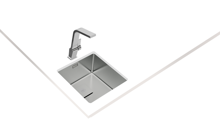 Lavaplatos Teka FlexLinea RS15 40.40 detalle de instalación bajo encimera