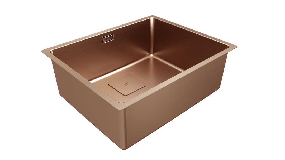 Lavaplatos Teka FlexLinea RS15 50.40 cobre vista en perspectiva