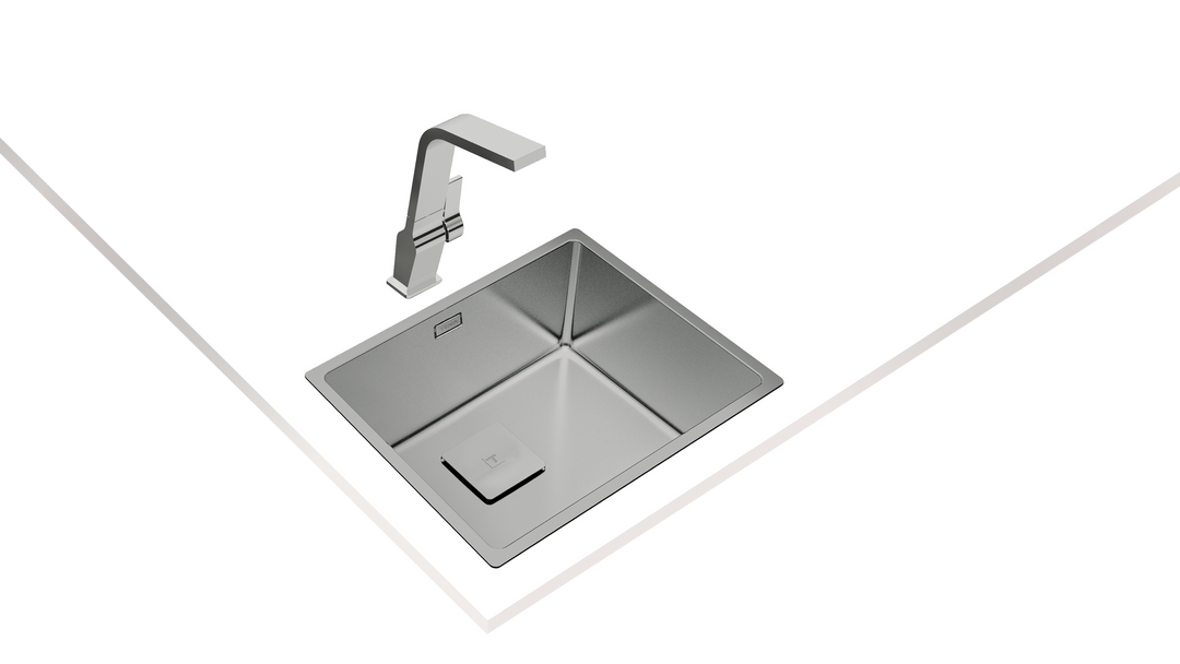 Lavaplatos Teka FlexLinea RS15 50.40 acero inoxidable con montaje sobre encimera