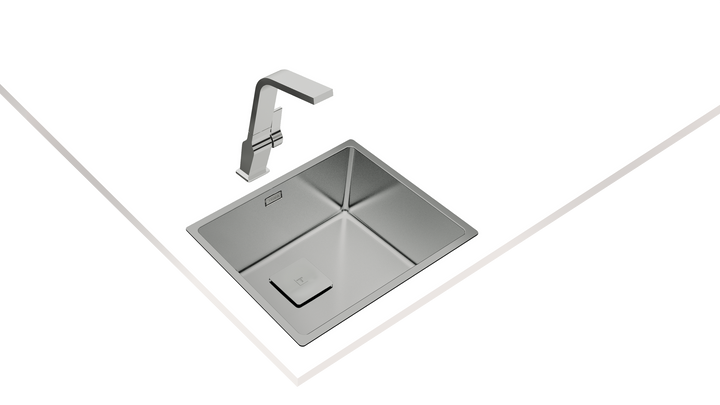 Lavaplatos Teka FlexLinea RS15 50.40 acero inoxidable con montaje sobre encimera