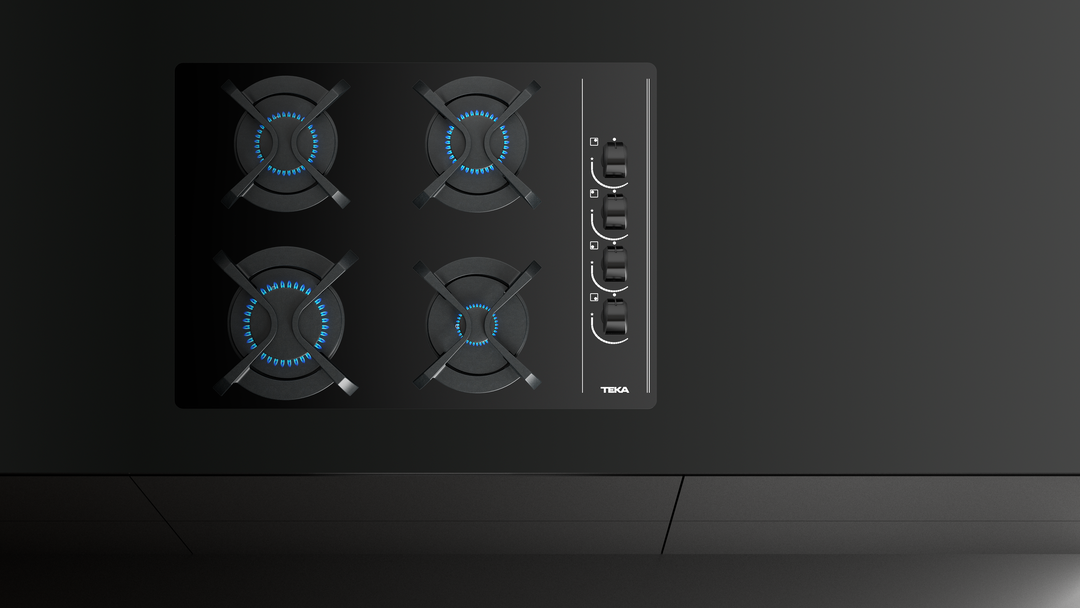 Encimera a gas Teka GBC 64003 KIB en ambiente de cocina