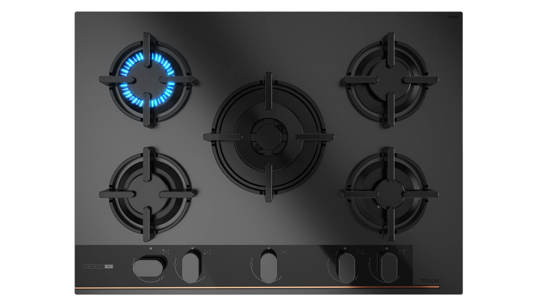 Encimera Cristal Gas GBC 75 Infinity G1 Teka