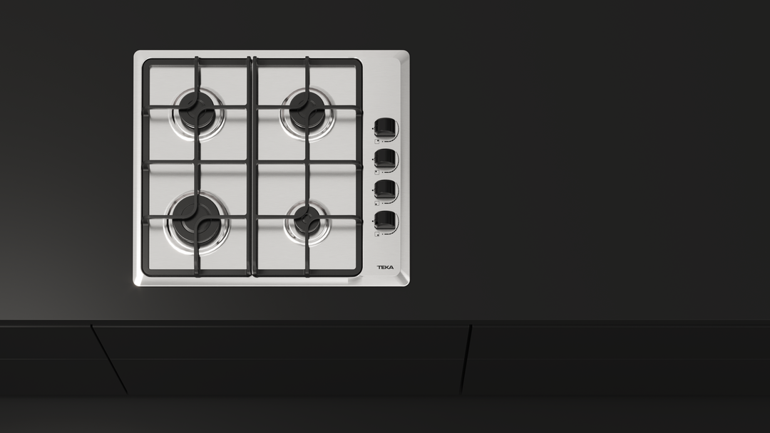 Encimera a gas Teka HLX 640 KBA1C IX en ambiente de cocina