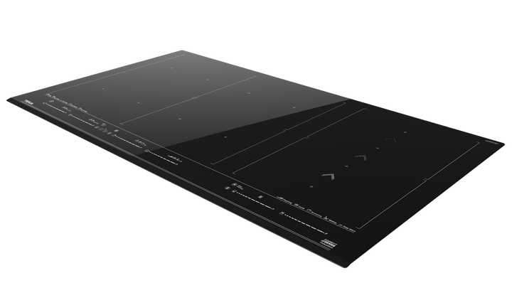Encimera de inducción Teka IZF 99700 MST vista del cristal negro