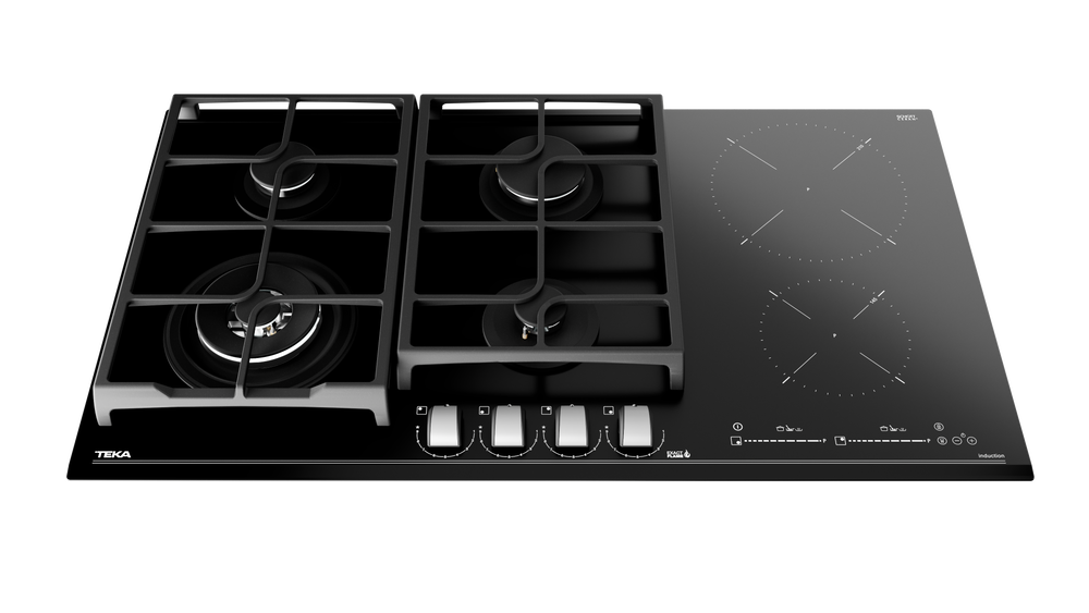 Encimera Vitrocerámica Gas + Inducción 6 Quemadores JZC 96342 BBB Teka