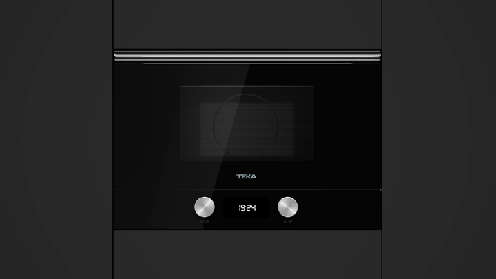 Microondas empotrado Teka ML 8220 BIS L BK en ambiente de cocina