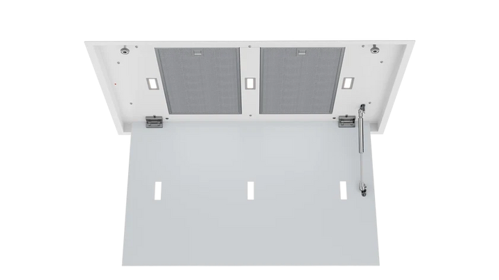 TEKA DHT 97670 ROS WH — Campana de Cielo 90 cm, Cristal Blanco, EcoPower, Control Remoto, 808 m³/h