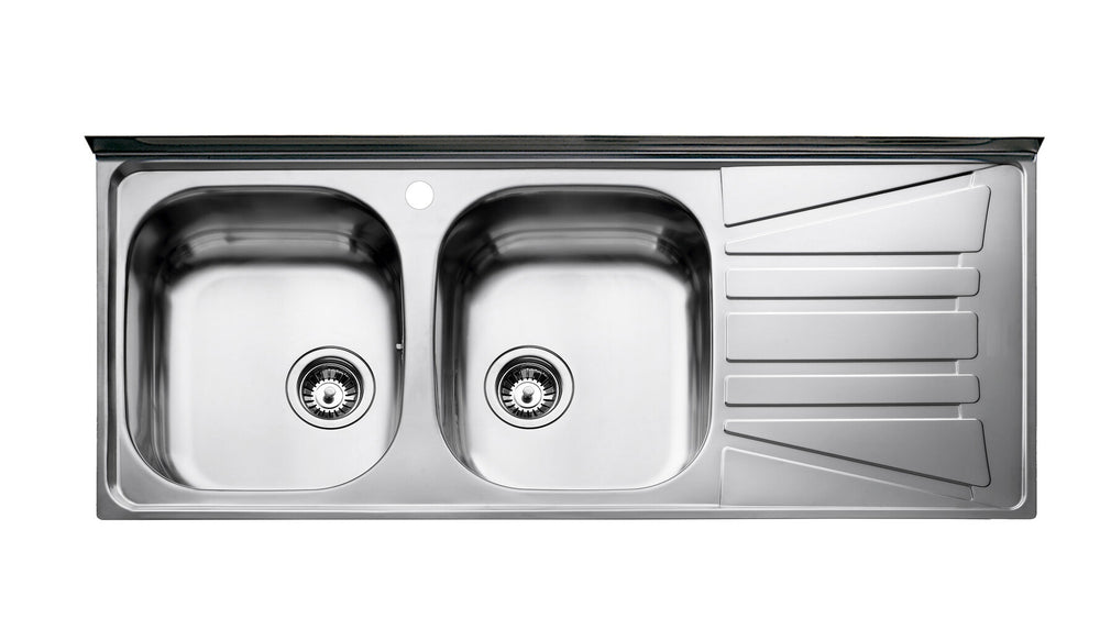 Lavaplatos Teka Basico 120x50 2C 1E en acero inoxidable