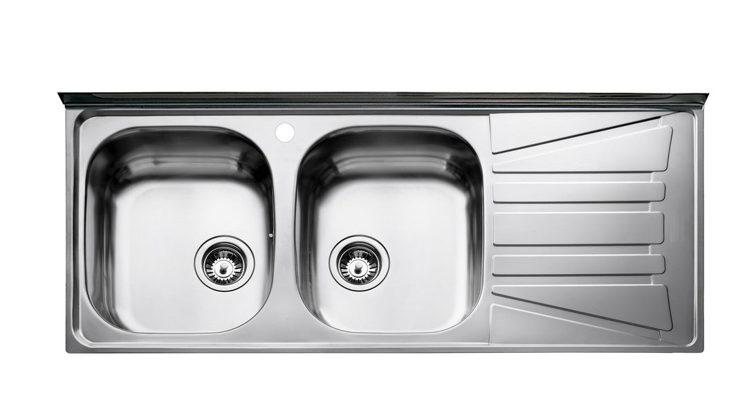 Lavaplatos Teka Basico 120x50 2C 1E en acero inoxidable