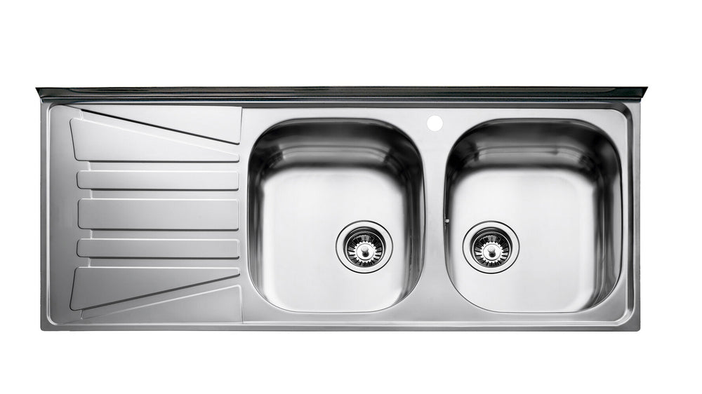 Lavaplatos Teka Basico 120x50 2C 1E en acero inoxidable