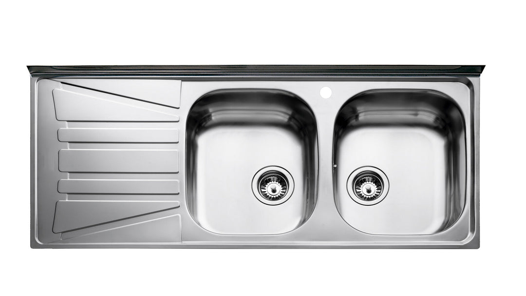 Lavaplatos Teka Basico 120x50 2C 1E en acero inoxidable