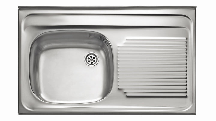 Lavaplatos TEKA 80x50 1C 1E Escurridor Derecho — Acero Inoxidable