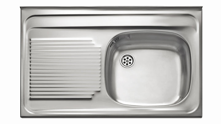 Lavaplatos TEKA 80x50 1 Cubeta Escurridor Izquierdo acero inoxidable sobreponer