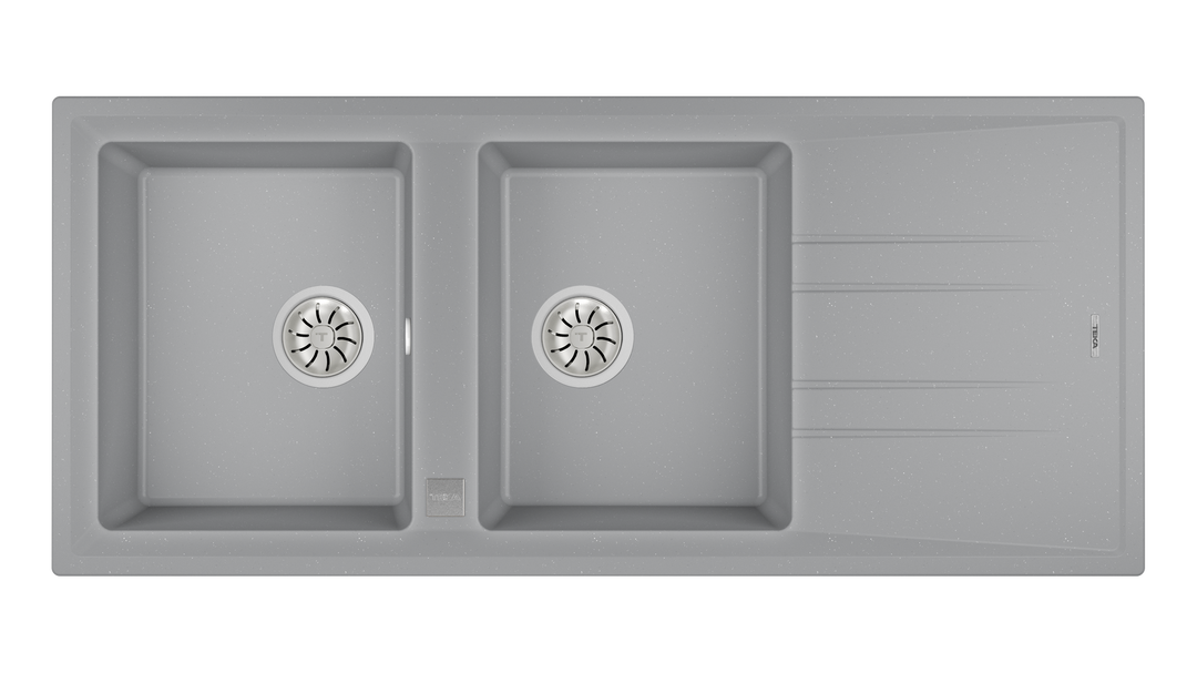 Lavaplatos de granito Teka Stone 80 B-TG gris metálico vista de producto