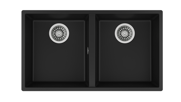 Lavaplatos de granito Teka Square 2C-760 TG negro vista de producto