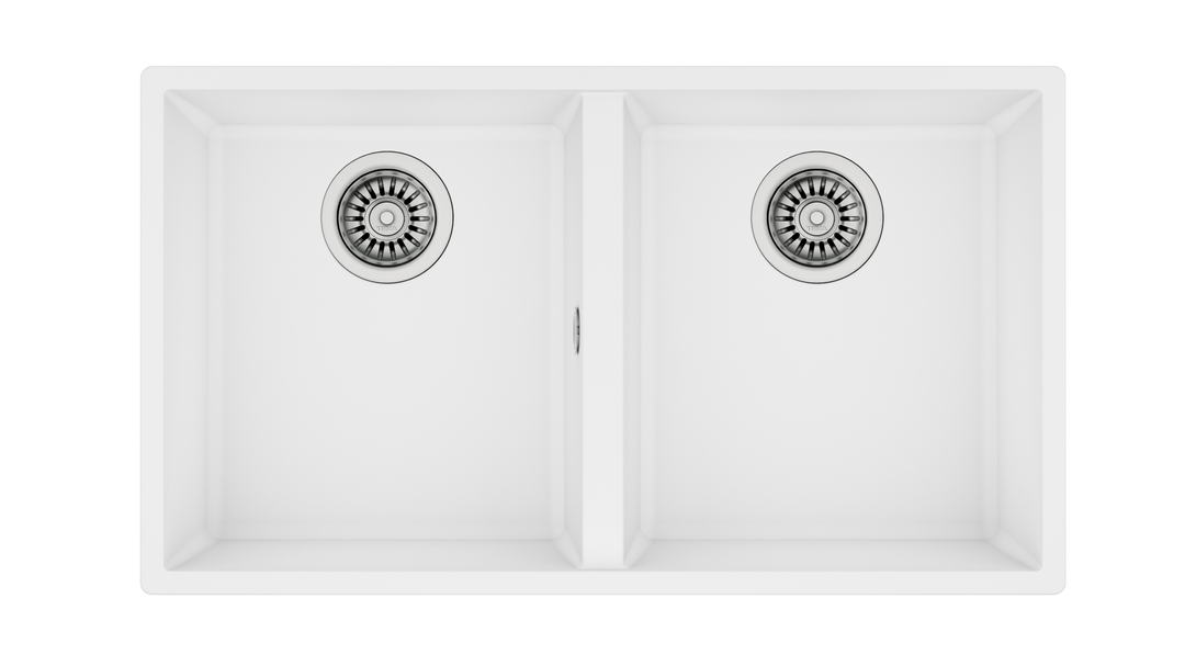 Lavaplatos de granito Teka Square 2C 760 TG blanco ártico detalle del producto
