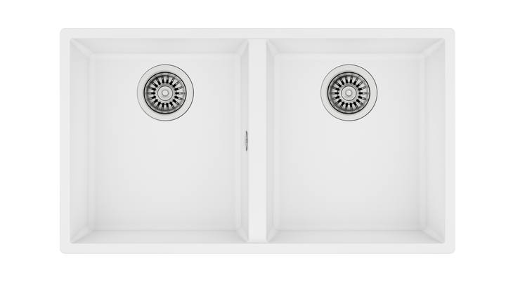 Lavaplatos de granito Teka Square 2C 760 TG blanco ártico detalle del producto