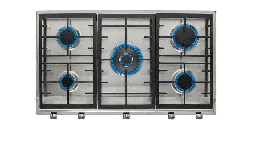 Encimera a gas Teka EX 90.1 5G AI DR CI vista frontal en alta resolución