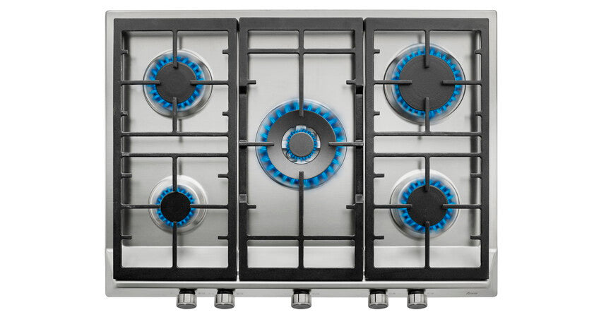 Encimera a gas Teka EX 70.1 5G AI DR CI vista frontal en alta resolución