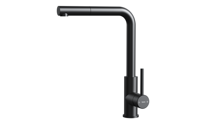 Grifo Lavaplatos TEKA UNI 9331 BK negro monomando extraíble 5L Eco