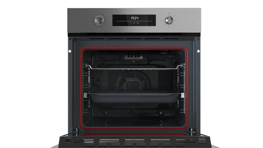 TEKA HSB 6360 SS — Horno Multifunción Serie NEO, Inoxidable + Negro, Frameless, Pop-Up, HydroClean PRO