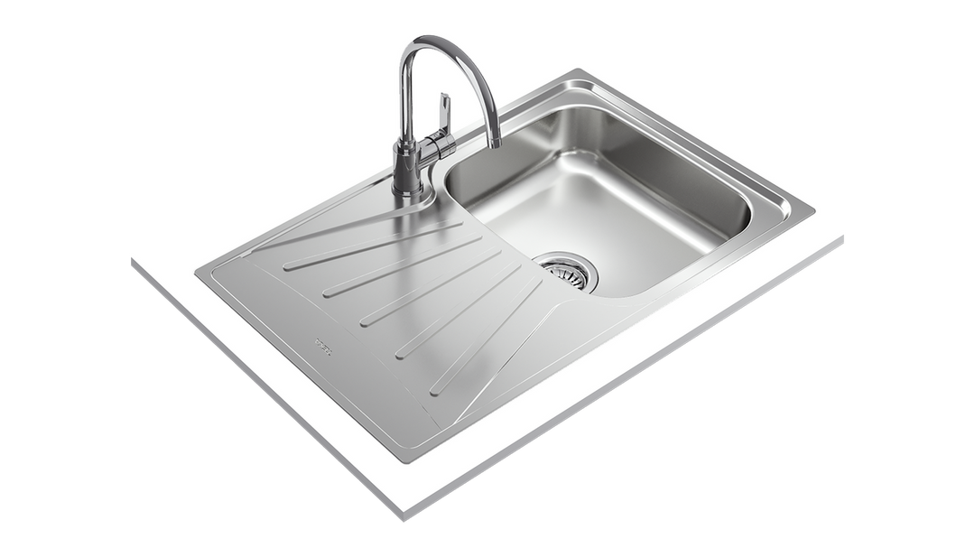 Lavaplatos Teka Starbright 45 E-XP 1C 1E render de catálogo