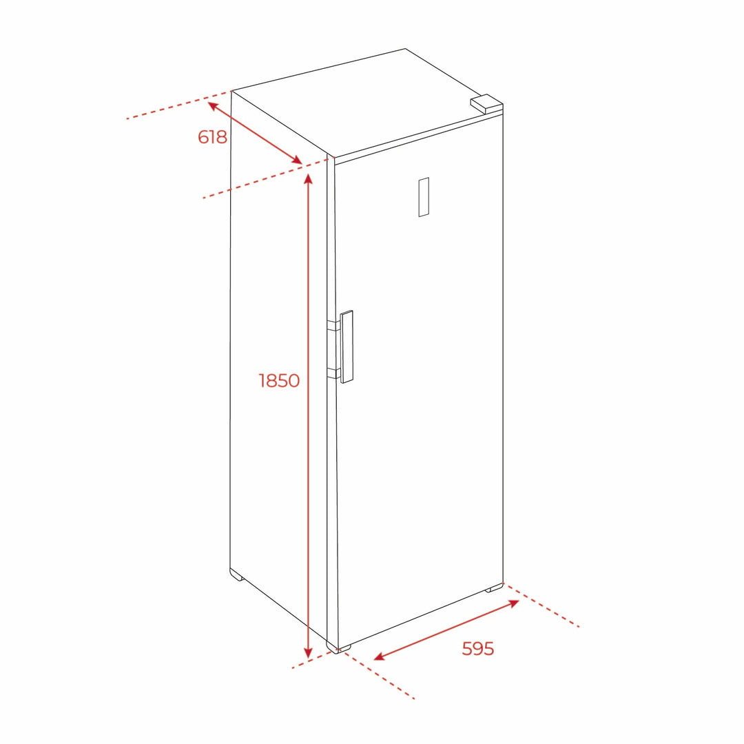 Refrigerador No Frost Teka RSL 75640 SS esquema de dimensiones