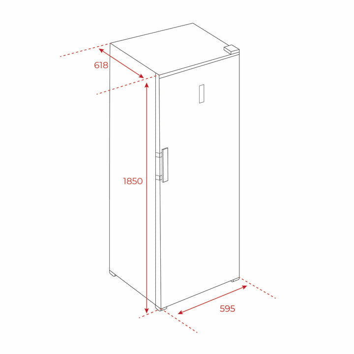 Refrigerador No Frost Teka RSL 75640 SS esquema de dimensiones