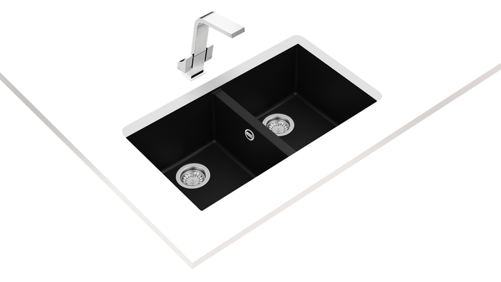 Lavaplatos de granito Teka Square 2C-760 TG negro vista adicional