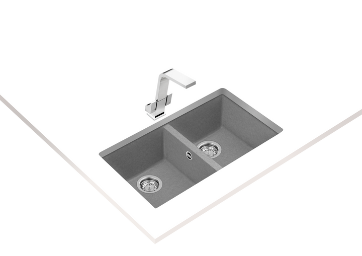 Lavaplatos de granito Teka Square 2C-760 TG Stone Gray vista adicional