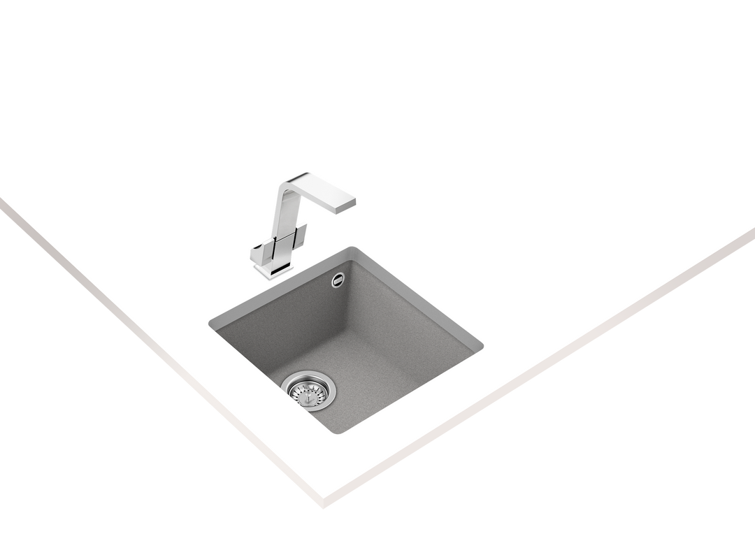 Lavaplatos SQUARE 40.40 TG Granito Stone Grey Teka