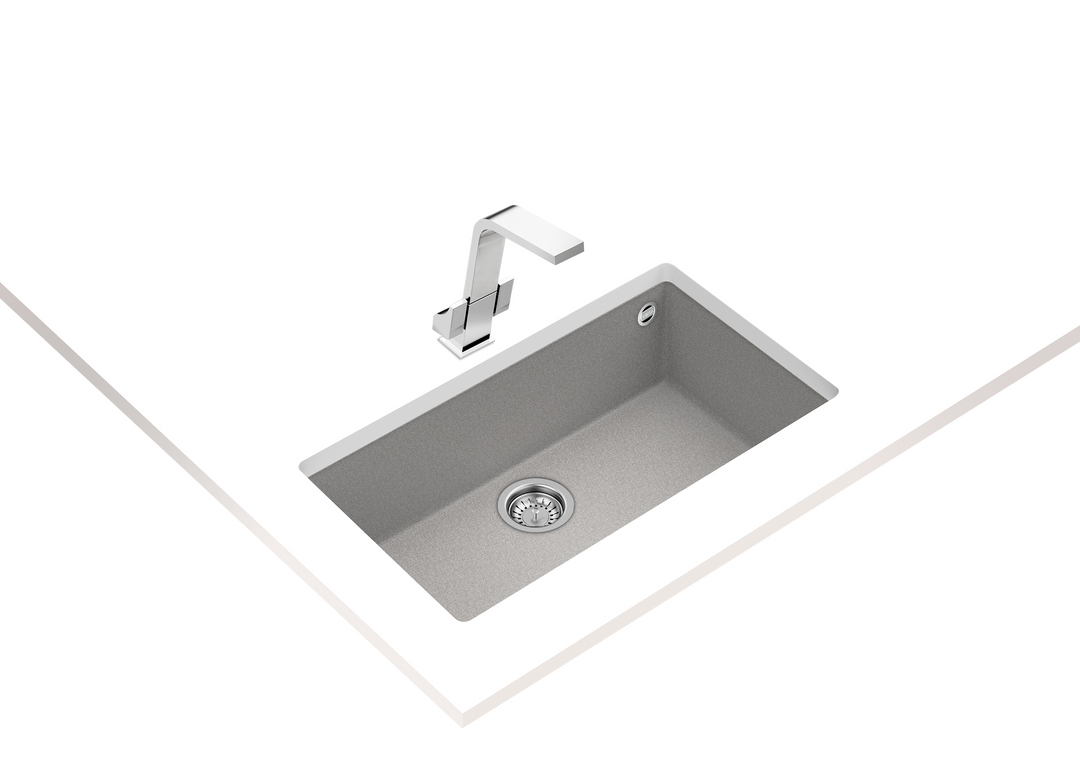 Lavaplatos Teka Square 72.40 TG granito stone gray vista adicional