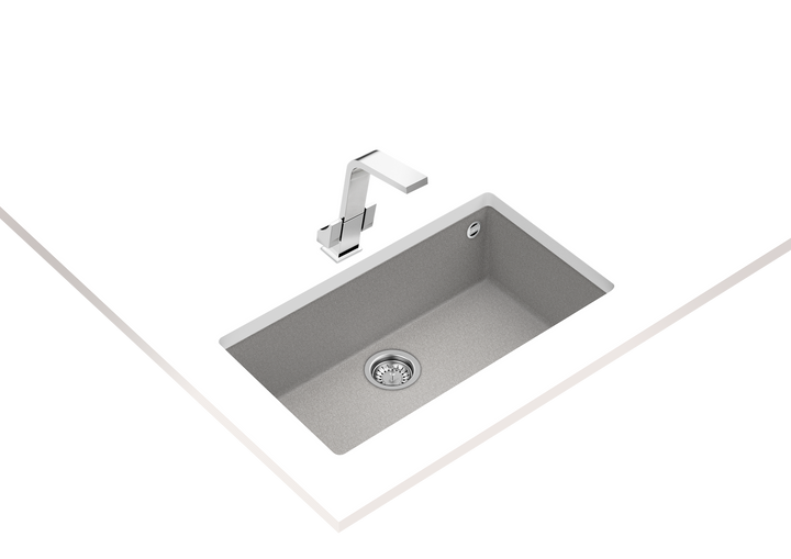 Lavaplatos Teka Square 72.40 TG granito stone gray vista adicional