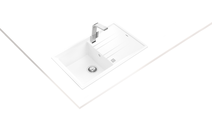 Lavaplatos de granito Teka Stone 50 B-TG 1C 1E blanco vista adicional