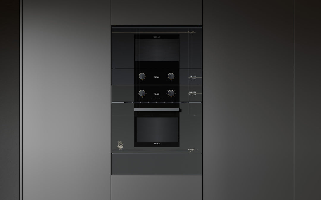 Microondas empotrado Teka ML 82 Van Gogh en ambiente de cocina equipada